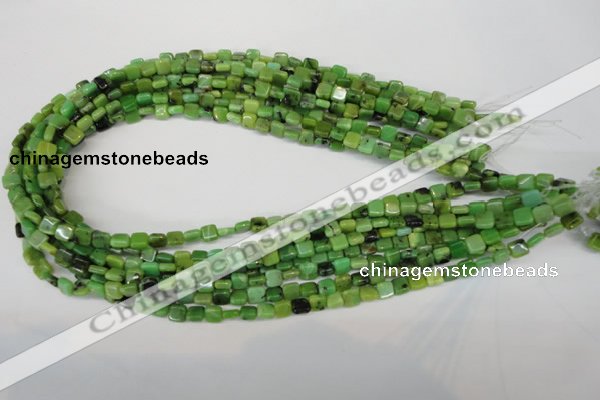 CAU50 15.5 inches 6*6mm square Australia chrysoprase beads wholesale
