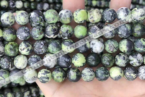 CAU526 15.5 inches 10mm round Chinese chrysoprase beads