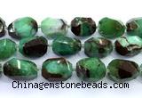 CAU559 15 inches 20*30mm - 23*33mm faceted nuggets Australia chrysoprase beads