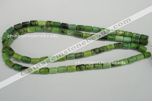 CAU57 15.5 inches 7*10mm tube Australia chrysoprase beads