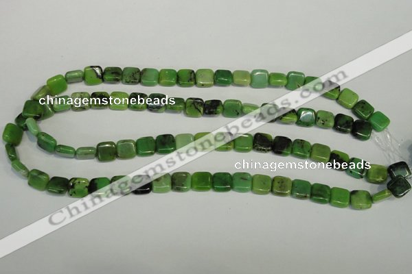 CAU61 15.5 inches 10*10mm square Australia chrysoprase beads