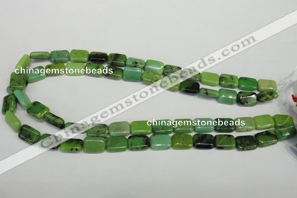 CAU63 15.5 inches 10*14mm rectangle Australia chrysoprase beads