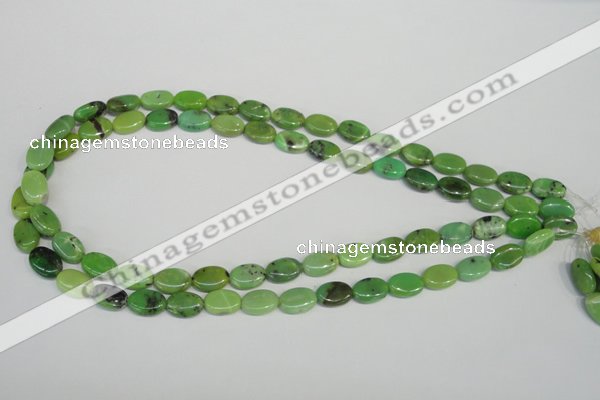 CAU65 15.5 inches 8*12mm oval Australia chrysoprase beads