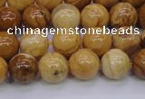 CAY04 15.5 inches 10mm round African yellow jasper beads wholesale