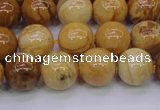 CAY05 15.5 inches 12mm round African yellow jasper beads wholesale