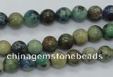 CAZ08 15.5 inches 8mm round natural azurite gemstone beads