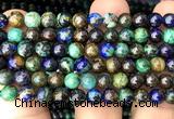 CAZ21 15 inches 6mm round azurite gemstone beads