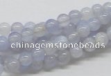 CBC01 15.5 inches 6mm round blue chalcedony beads wholesale