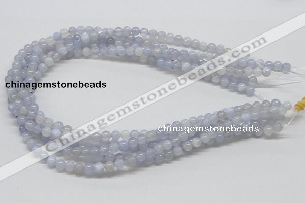 CBC01 15.5 inches 6mm round blue chalcedony beads wholesale