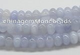 CBC04 15.5 inches 4*8mm rondelle  blue chalcedony beads wholesale