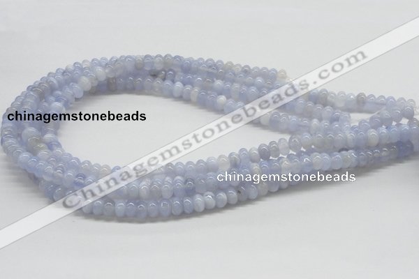 CBC04 15.5 inches 4*8mm rondelle  blue chalcedony beads wholesale