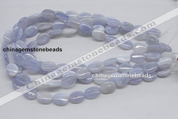 CBC10 15.5 inches 13*18mm oval blue chalcedony beads wholesale