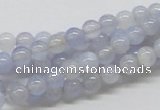 CBC16 15.5 inches 4mm round blue chalcedony beads wholesale