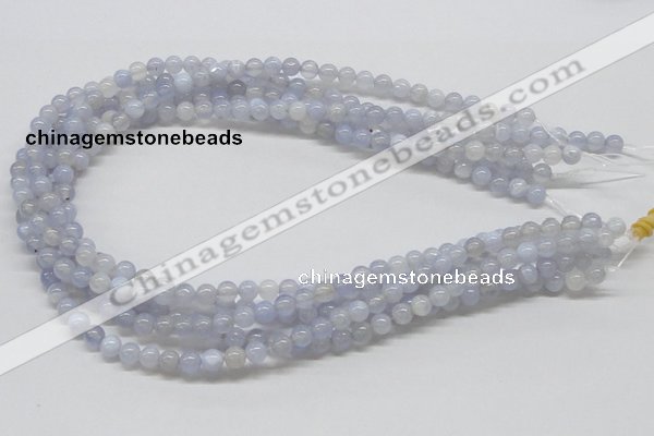 CBC16 15.5 inches 4mm round blue chalcedony beads wholesale