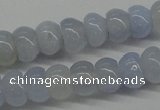 CBC20 15.5 inches 4*6mm rondelle blue chalcedony beads wholesale