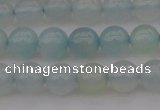 CBC202 15.5 inches 8mm round ocean blue chalcedony beads