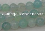 CBC203 15.5 inches 10mm round ocean blue chalcedony beads