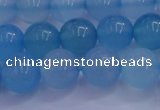 CBC254 15.5 inches 12mm A grade round ocean blue chalcedony beads