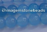 CBC264 15.5 inches 12mm AA grade round ocean blue chalcedony beads