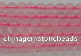 CBC300 15.5 inches 4mm round pink chalcedony beads wholesale