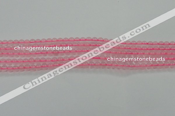 CBC300 15.5 inches 4mm round pink chalcedony beads wholesale