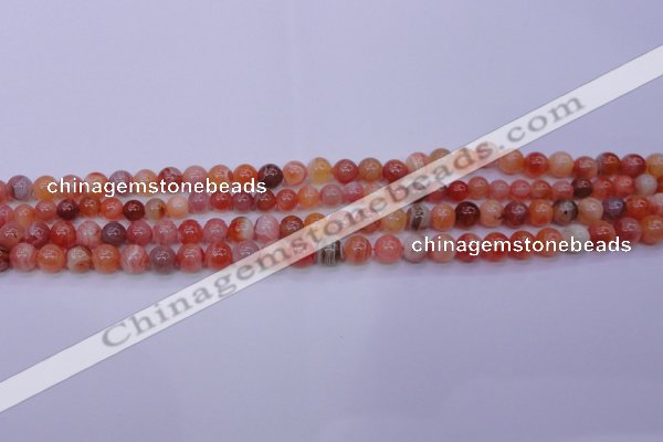 CBC400 15.5 inches 4mm A grade round orange chalcedony beads