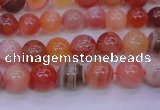 CBC401 15.5 inches 6mm A grade round orange chalcedony beads