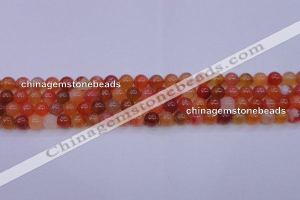 CBC412 15.5 inches 8mm AA grade round orange chalcedony beads