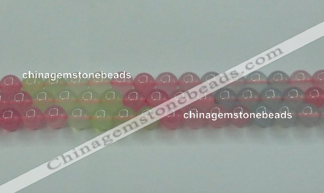 CBC423 15.5 inches 10mm round mixed chalcedony beads wholesale