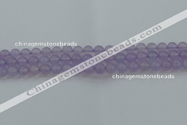 CBC431 15.5 inches 8mm round purple chalcedony beads wholesale