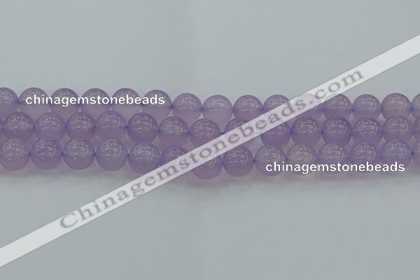 CBC433 15.5 inches 12mm round purple chalcedony beads wholesale