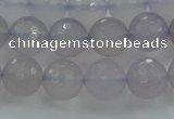 CBC437 15.5 inches 10mm faceted round purple chalcedony beads