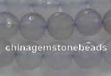 CBC438 15.5 inches 12mm faceted round purple chalcedony beads