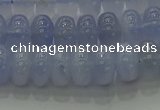 CBC442 15.5 inches 6*10mm rondelle blue chalcedony beads