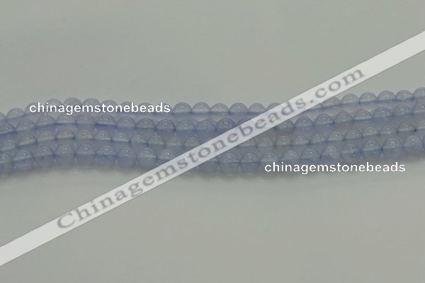 CBC451 15.5 inches 6mm round blue chalcedony beads wholesale