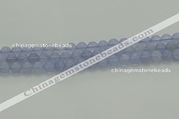 CBC452 15.5 inches 8mm round blue chalcedony beads wholesale