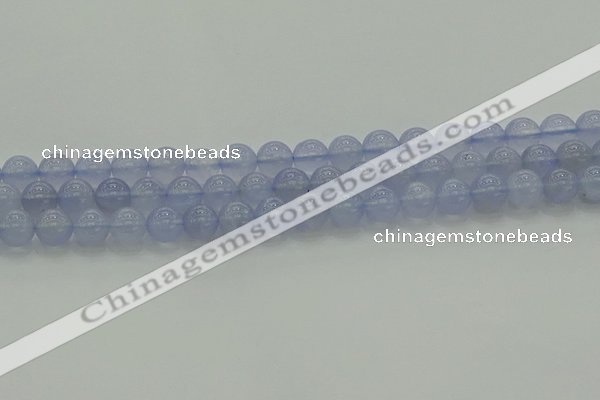 CBC452 15.5 inches 8mm round blue chalcedony beads wholesale