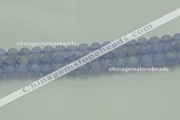 CBC453 15.5 inches 10mm round blue chalcedony beads wholesale