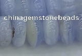 CBC474 15.5 inches 8*14mm rondelle blue chalcedony beads