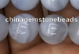 CBC714 15.5 inches 12mm round blue chalcedony beads wholesale