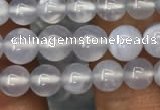 CBC718 15.5 inches 4mm round blue chalcedony gemstone beads