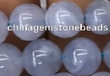 CBC720 15.5 inches 8mm round blue chalcedony gemstone beads