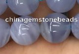 CBC723 15.5 inches 12mm round blue chalcedony gemstone beads