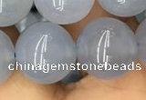 CBC735 15.5 inches 14mm round blue chalcedony beads wholesale