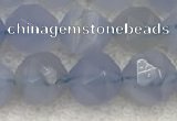 CBC741 15.5 inches 8mm faceted nuggets blue chalcedony beads