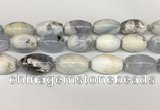 CBC782 15.5 inches 18*30mm rice blue chalcedony beads