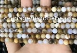 CBC800 15.5 inches 4mm round natural polka dot chalcedony beads