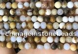 CBC801 15.5 inches 6mm round natural polka dot chalcedony beads