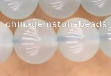 CBC813 15.5 inches 10mm round blue chalcedony gemstone beads