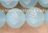 CBC814 15.5 inches 10mm round blue chalcedony gemstone beads